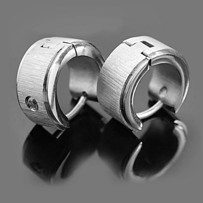 Серьги CHIMDOU HUGGIE мужские серьги новая мода рок нержавеющая сталь круглые гвоздики