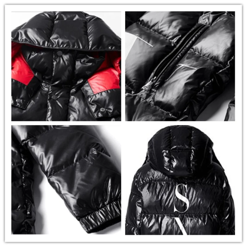 2018 New Winter Large Size Loose Warm Thicken Hooded Long Women Down Jacket Fashion Trendy Solid Couple Wear 90% Coat LF199 | Женская