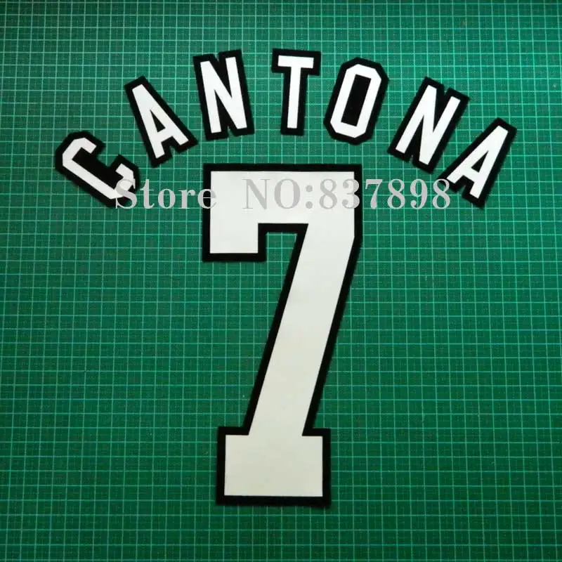 CANTONA 7 GIGGS 11 набор именных номеров кашемир Материал бархат BECKHAM 10 - Цвет: CANTONA