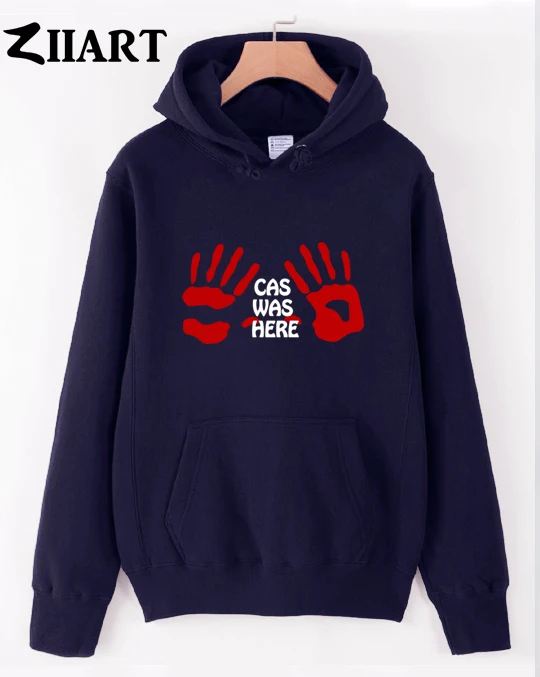 Сверхъестественный Ангел Кастиэль cas was here красная одежда для пары с ручным