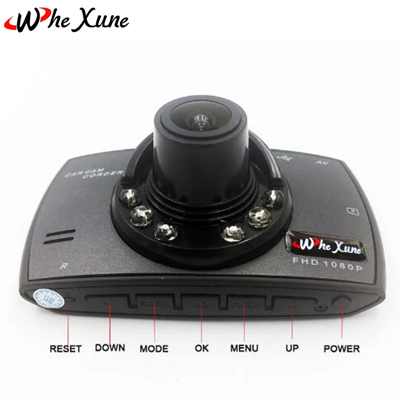 Whexune 2018 НОВЫЙ 2.7 дюймов Видеорегистраторы для автомобилей Full HD 1080 P Двойной