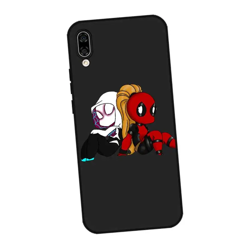 P039 Дэдпул уникальный черный силиконовый чехол для huawei Honor 8C 8X9 10 20i V10 V20 Note10 Max Lite