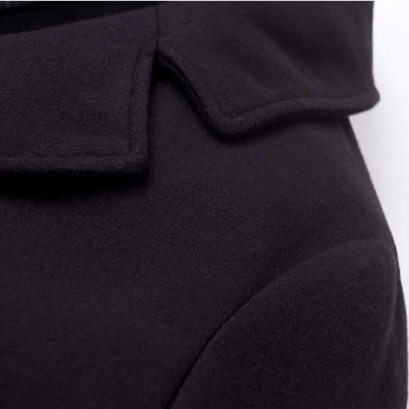 Осень шерстяная куртка размера плюс 5XL для женщин Весна длинное пальто