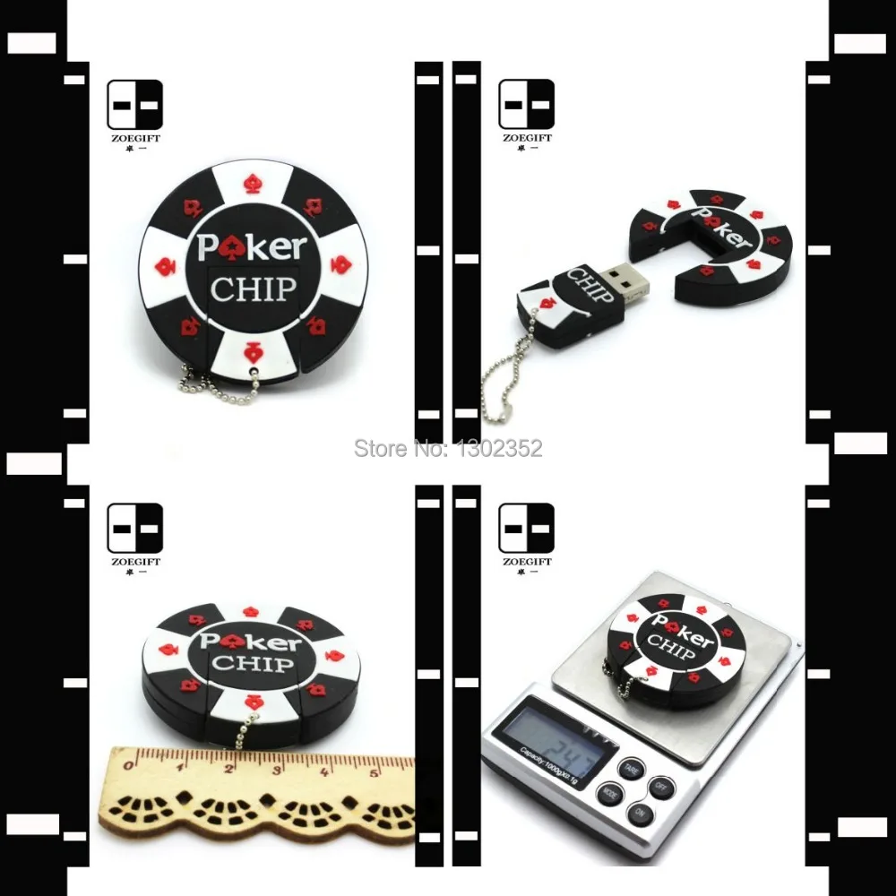 Promotional Poker Chip Cheap USB Pen Drive True Memory Card Personalized Gifts Drop Shipping | Компьютеры и офис