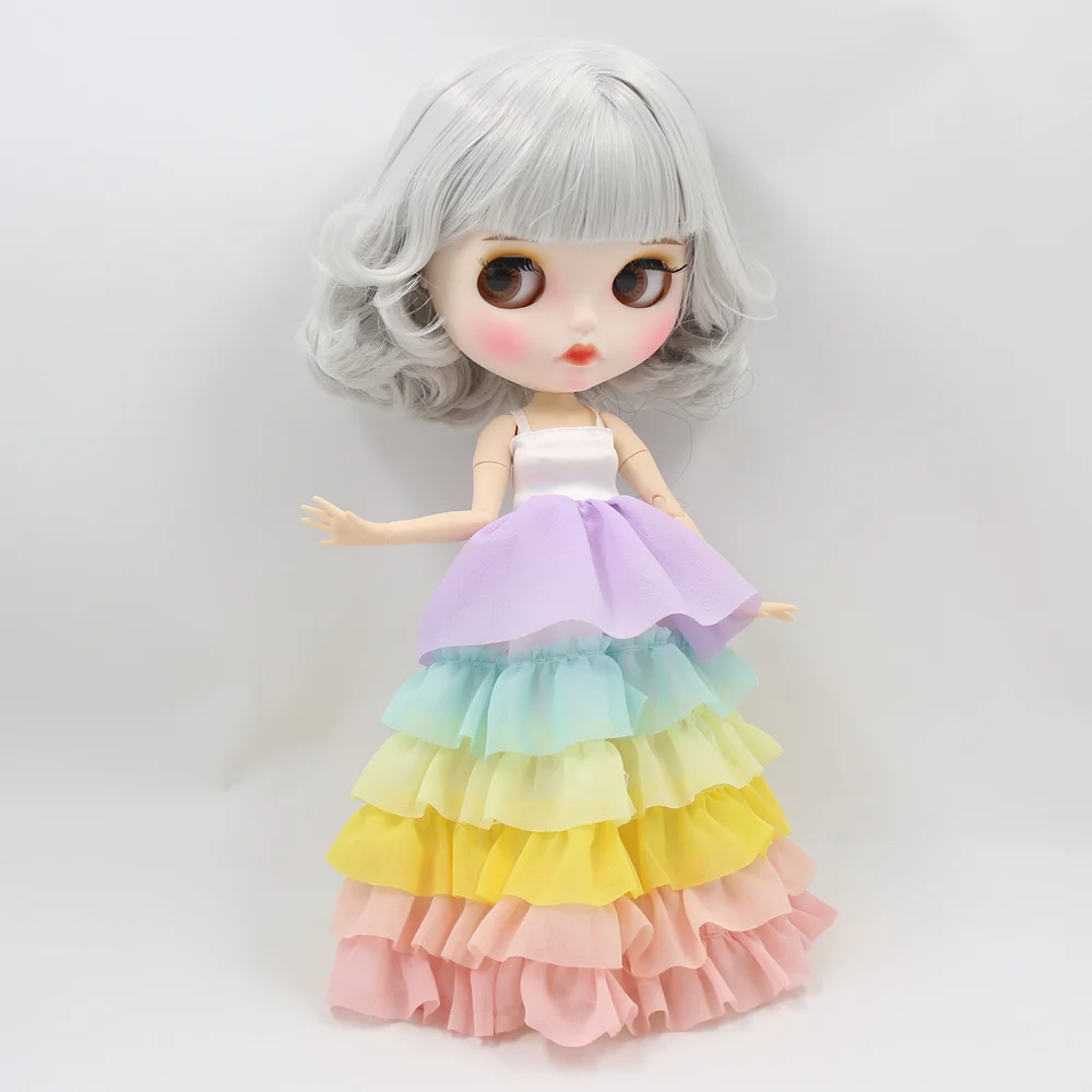 Кукла Blyth ICY DBS с белой кожей шарнирное тело новое матовое лицо Милые серые