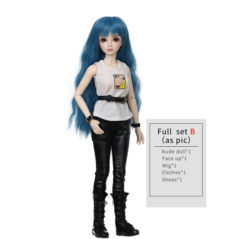 Full set B as pic BJD кукла Izzy 1/4 модные игрушки для девочек Игрушки для девочек мини детские шарнирные куклы Мстители Бесконечность - Цвет: Full set B as pic
