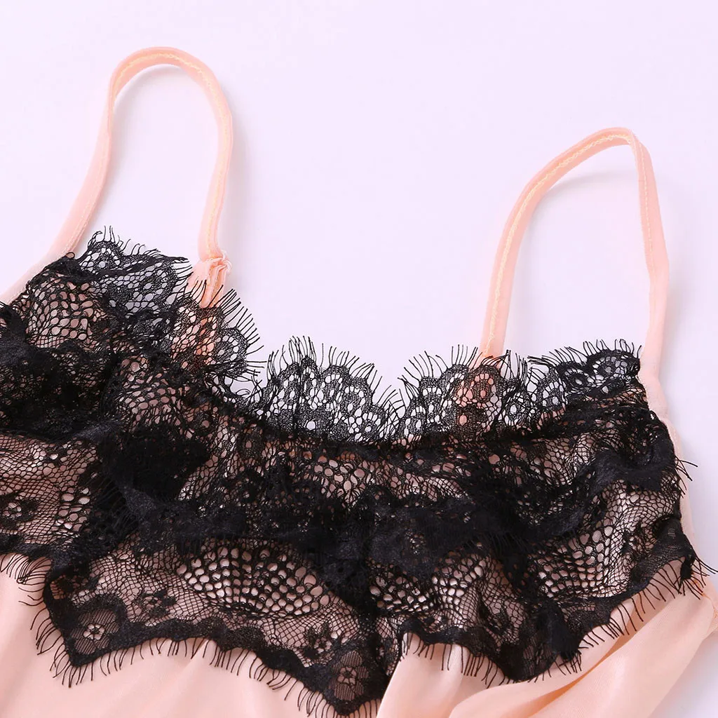 Новинка, хит, пижама из 2 предметов, пижама, Женская Сексуальная атласная Шелковая пижама, ночная рубашка, набор,,, T3+ 3