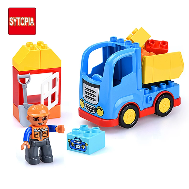 Sytopia строительные блоки автомобиль мини город счастливый сайт дети большой