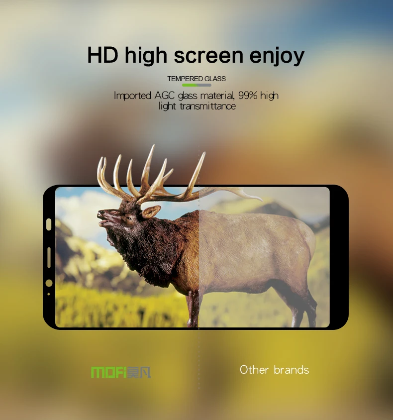 MOFi для HTC U12 Life Glass закаленное 2.5D полное покрытие защитная стеклянная пленка