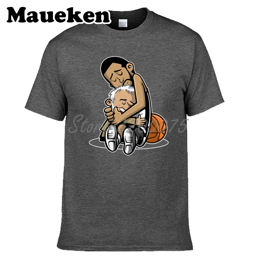 Мужская футболка с героями мультфильмов Tim Duncan Gregg Popovich Fundamental Duo vehal San Antonio W19032709 |