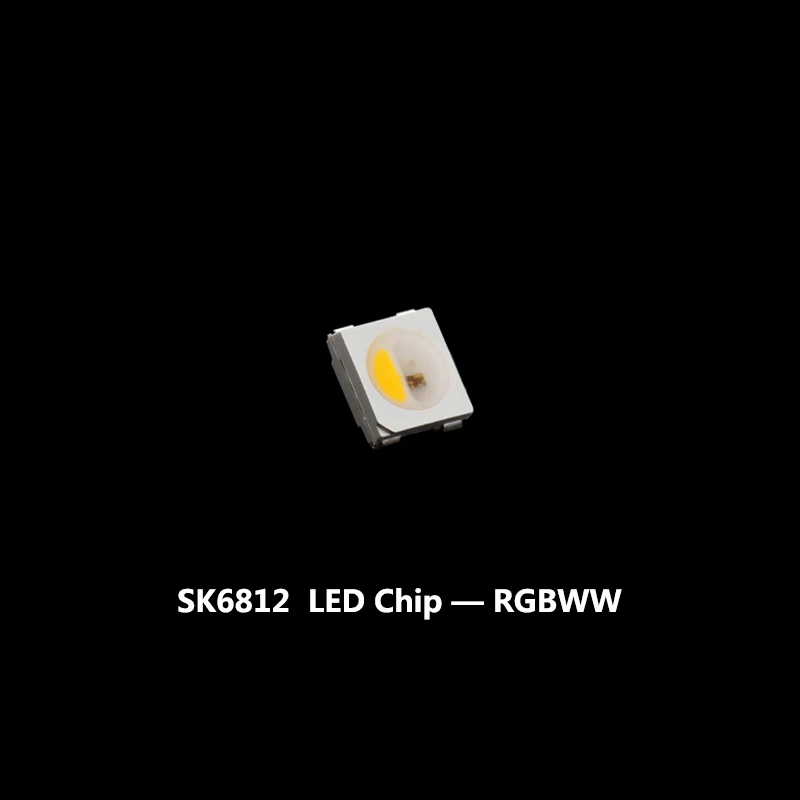 10~ 1000 шт. WS2812B RGB светодиодный чип черный/белый версия SK6812 RGB/RGBW/WWA 3535/5050 SMD индивидуально адресуемый светодиодный чип пикселей - Испускаемый цвет: SK6812 RGBWW