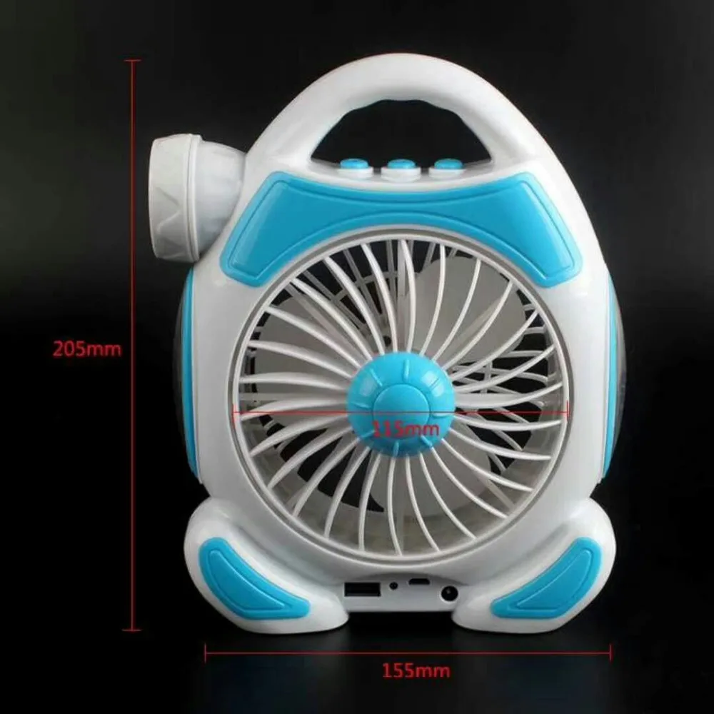 Economici Ventilatore Portatile 3 In 1 Mini Ventilatore Multifunzione Lampada Da Tavolo A LED Torcia Luce USB Per Ventilatore Da Campeggio Domestico Per Esterno