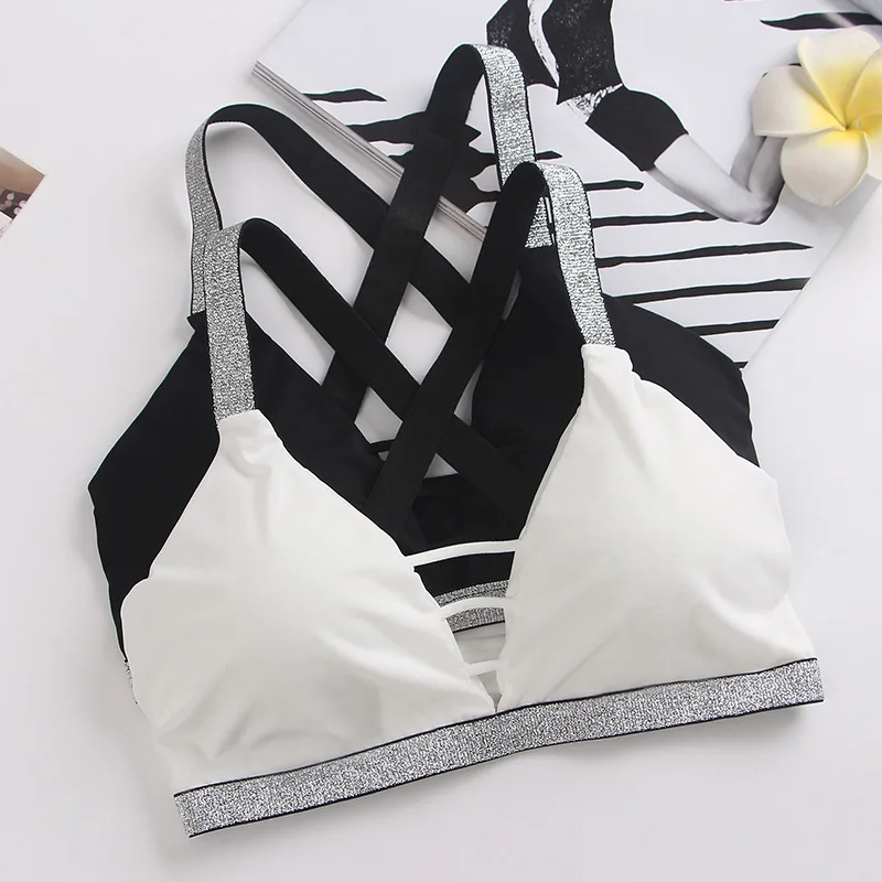 

New Women Cross Design Bra Push Up cotton Vest Tops