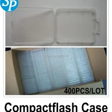 hot CF memory card cases box enclosure , slim card  holder plastic case Protector for CF 128GB 400pcs/lot dropshipping shipping