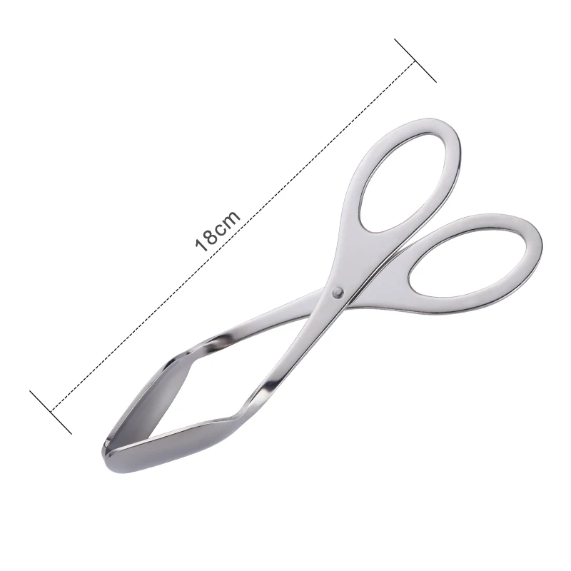 silver 1 pc Креативная кухонная утварь с зажимом для еды, красочный буфет, инструмент для приготовления пищи, нержавеющая сталь, зажим для хлеба, Золотой зажим для выпечки, набор инструментов - Цвет: silver 1 pc