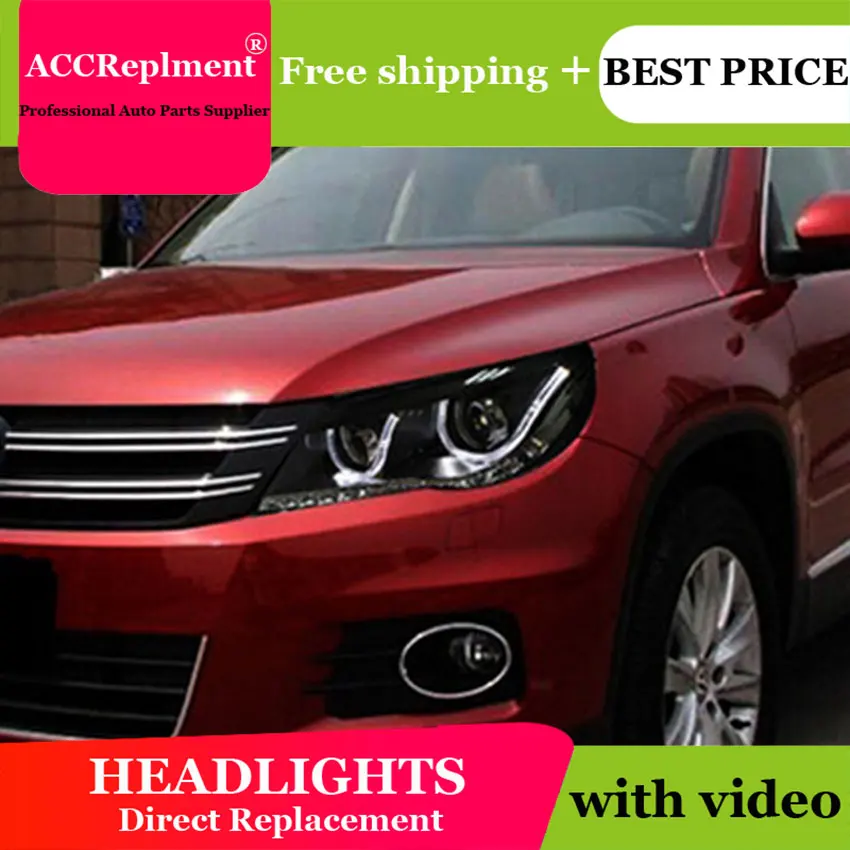Авто PRO 2010-2012 для vw tiguan фары ангельские глазки Стайлинг светодиодный ля