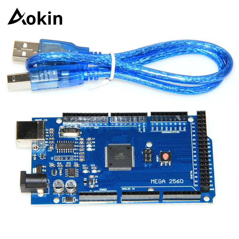 

5V Replace ATMega8U2 Module MEGA2560 MEGA 2560 R3 ATMEGA16U2 ATMEGA2560 ATMEGA2560-16AU Board W/ USB Cable