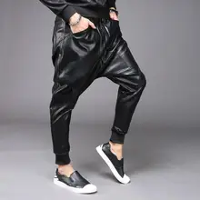 Осенне-зимние модные кожаные шаровары мужские брюки pantalones hombre брюки карго для мужчин pantalon homme