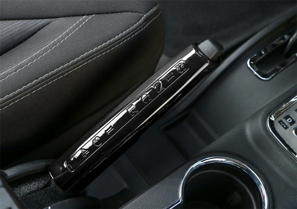 

for Jeep Wrangler JK JKU 2011-2017 Rubicon Sports Car Handbrake Handle Decorative Trim Decal Sticker ABS Carbon Fiber Accessory