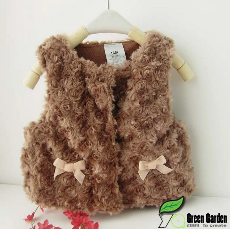 Новинка 2015 г. Верхняя одежда для маленьких девочек Теплая Одежда новорожденных