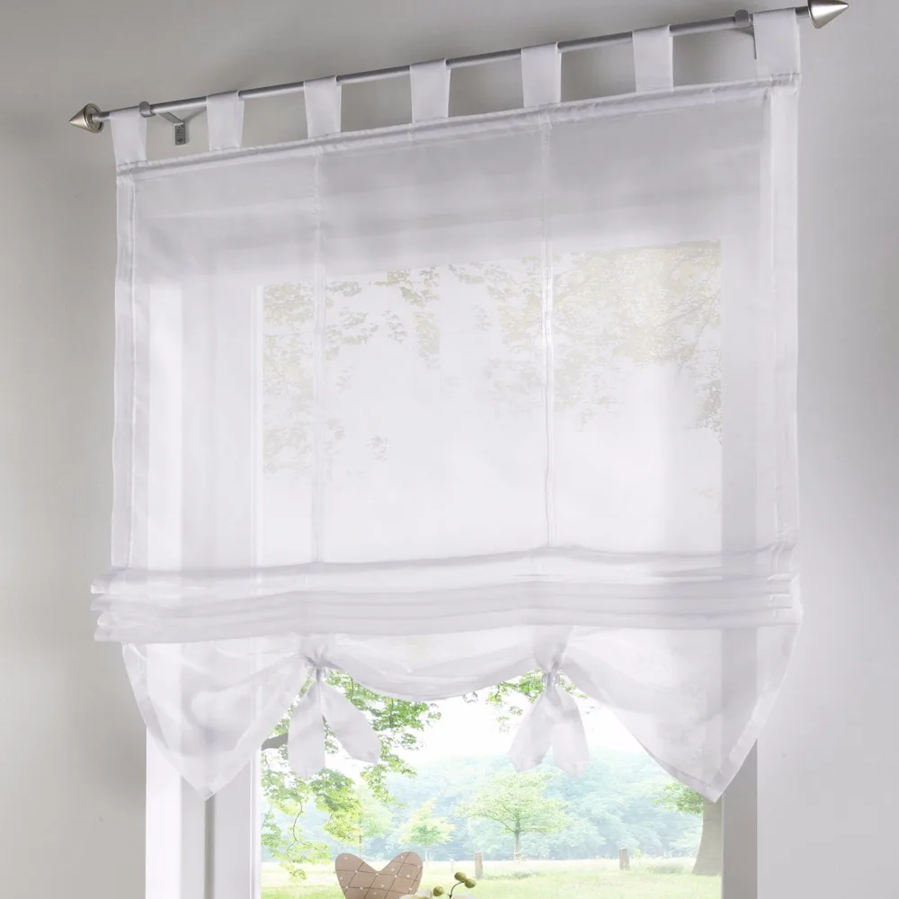 1 шт. Liftable Roman Shades Rod карманная лента кофейная римская занавеска LivebyCare белая
