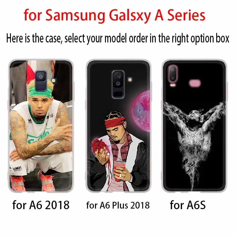 Chris Brown легкий Чехол для Samsung Галактики A12/A20/A51/A70/A20s/A21s/A32/A50/A50s/A42/A52/A72 5G A8 A7 A6 2018