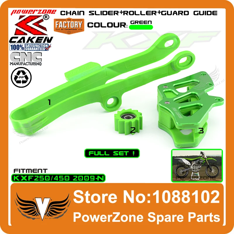 KXF маятниковая цепь слайдер с Guid + ролик Fit KX250F KX450F 09-16 Dirt Bike внедорожный мотоцикл