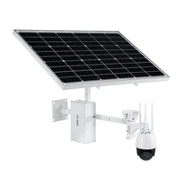 5x waterproof ip66 1080p 3g4g wifi ip camera solar panel power surveillance ptz with ups battery remote control by mobile app