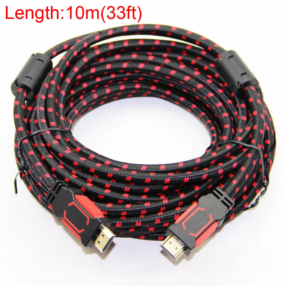 Позолоченный нейлоновый Плетеный HDMI кабель HDMI 2,0(4K x 2 K) Поддержка Ethernet видео 4K 2160p HD 1080p 3D 1,5 m 3m 5m 10m 15m 20m