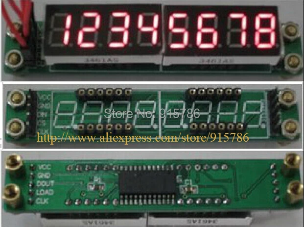 5 шт./лот MAX7219 красный модуль 8 разрядный 7 сегментный цифровой светодиодный