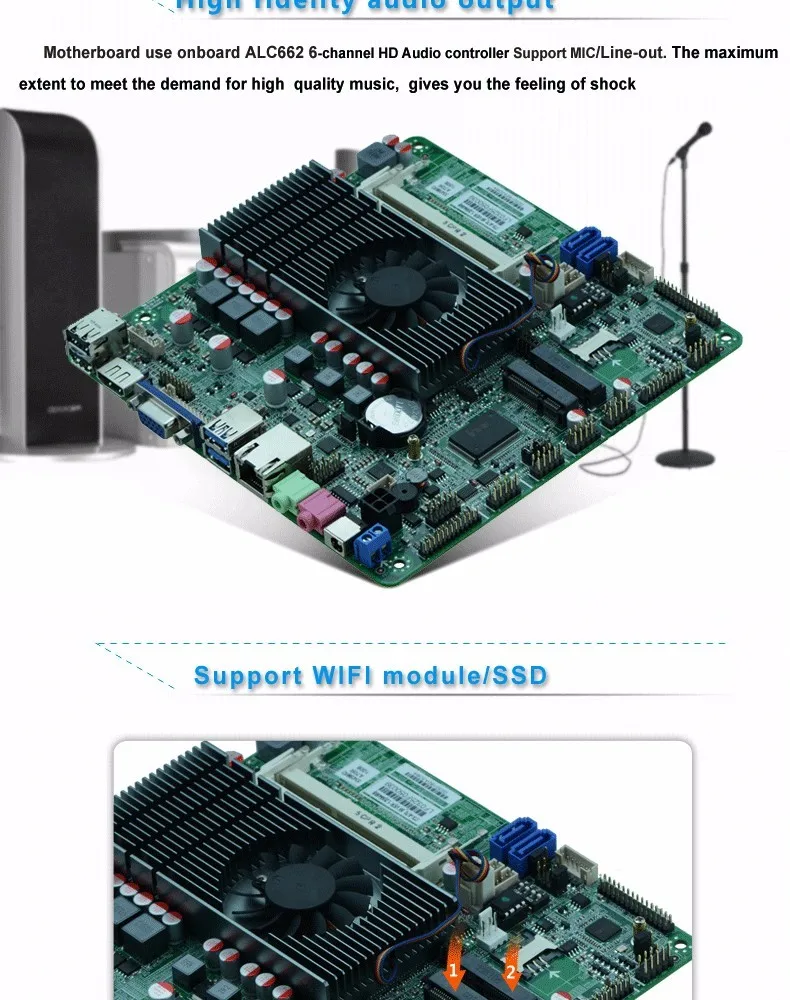 A& R-Series APU A4/A6/A8 A70 чипсет тонкий Mini-ITX материнская плата A70MHD с видео HD7440 HD7600 HD8450