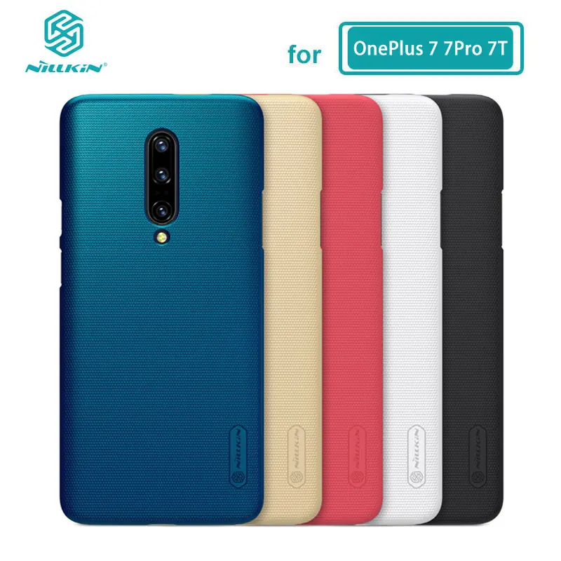 OnePlus 7 Pro чехол Nillkin матовый щит жесткая задняя крышка из ПК чехол для OnePlus 7 One Plus 7T Pro Подарочный держатель для телефона