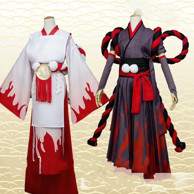 Cos Onmyoji костюм для косплея дьявол одежда в стиле кимоно черный белый|cosplay costume|cosplay
