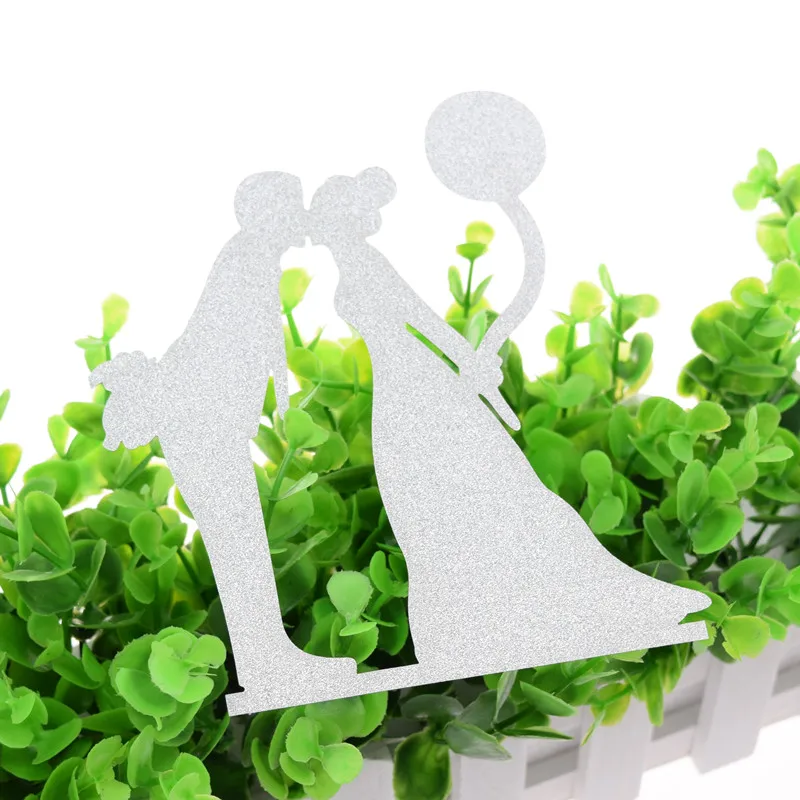 Новое поступление, топперы для тортов, мы делаем счастливый день рождения, Рождество, свадебный торт, флаг, день рождения, свадебные новогодние вечерние украшения для тортов, Рождество - Цвет: silver