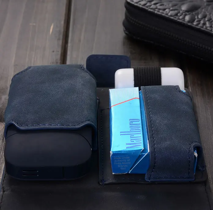 Новый PU кожаный ящик держатель для хранения iQOS аксессуары электронных сигарет