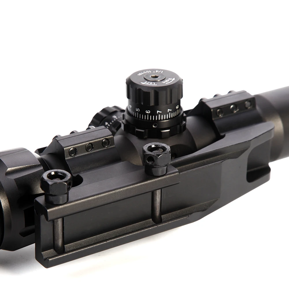 Оптический прицел LUGER 1 5 4x30 тактический оптический с подсветкой RGB сетка мил дот