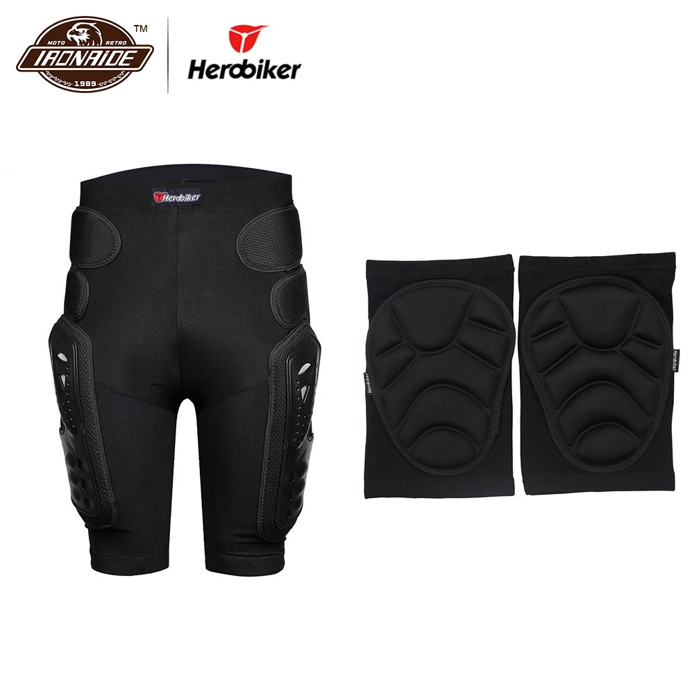 Herobiker мотоциклетные шорты хип протектор панцири штаны защита для мотокросса