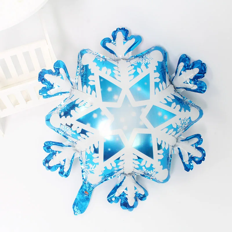 Christmas foil balloons snowflake Frozen Snowflake Clear Air Balloons Toy Ball Wedding Birthday Party | Дом и сад