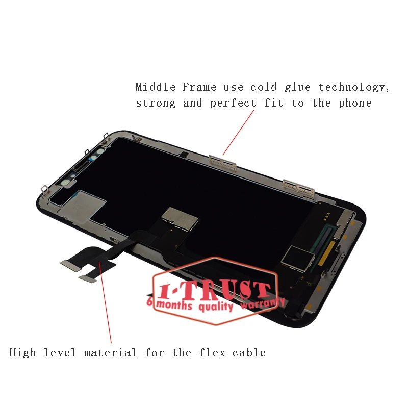 Класс AAA + черный OEM ЖК-дисплей для iPhone X с сенсорным экраном дигитайзер лучшая