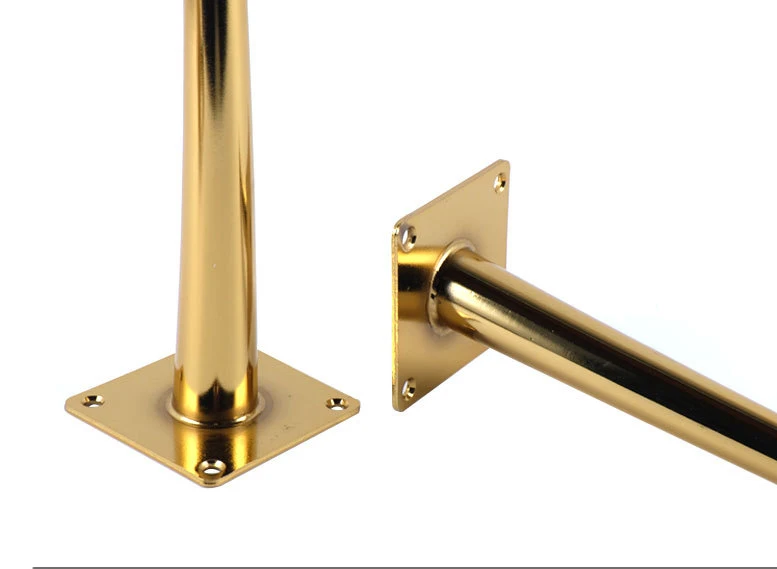 

2Pcs Stainless Furniture Leg Feet TV Cabinet Foot Sofa Leg Hardware Cabinet feet 15CM 20CM 25CM 30CM Tapered Leg With screws