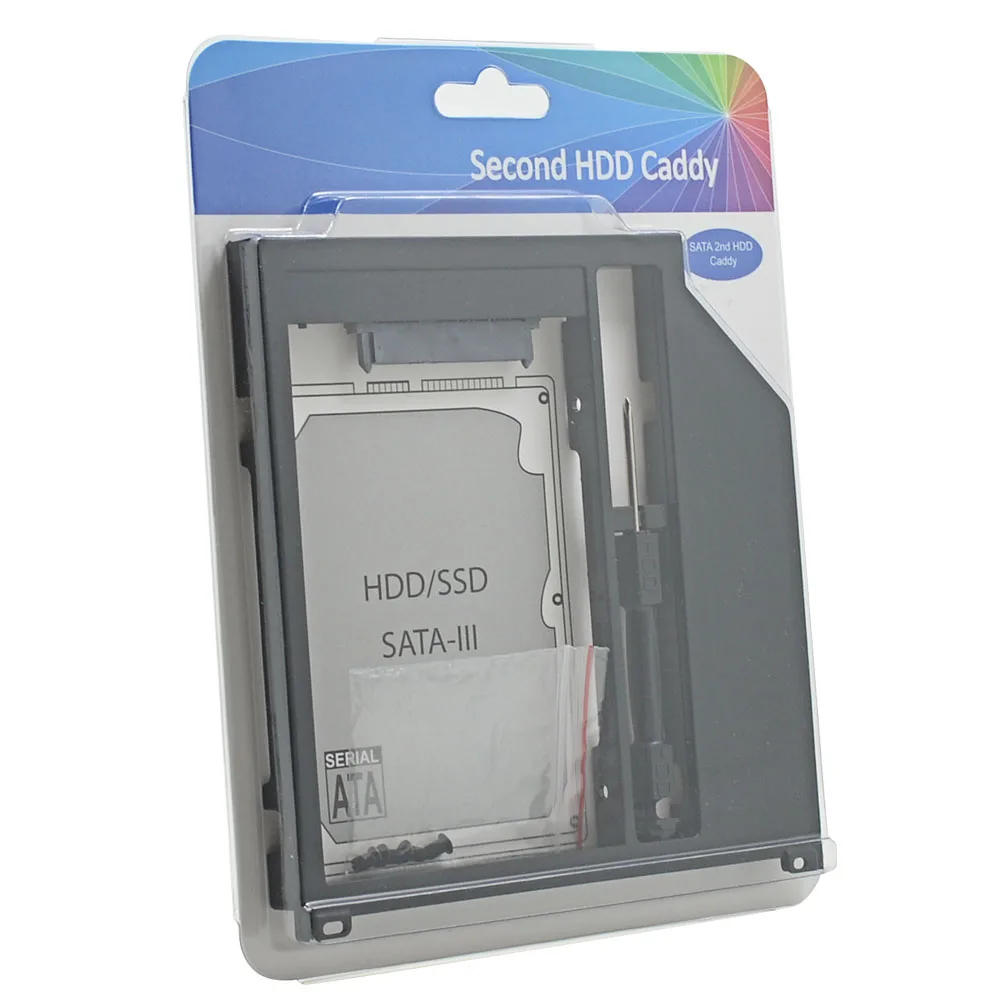 TISHRIC Plactis для Macbook Pro 13 "15" 17 "SuperDrive оптический 2nd HDD Caddy 9 5 мм SATA 3 0 на SSD корпус