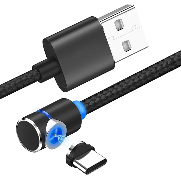 Black Быстрый Магнитный кабель Micro usb type C зарядное устройство для iPhone XS X XR 8 7 samsung S8 1 м магнит Android телефонный кабель Шнур - Цвет: Black
