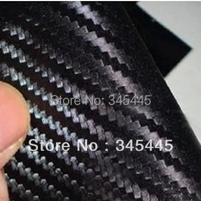 1PCS127X30CM 3D carbon fiber vinyl film/ fibre sticker (50X11.8 ) black FREESHIPPING car wrap |