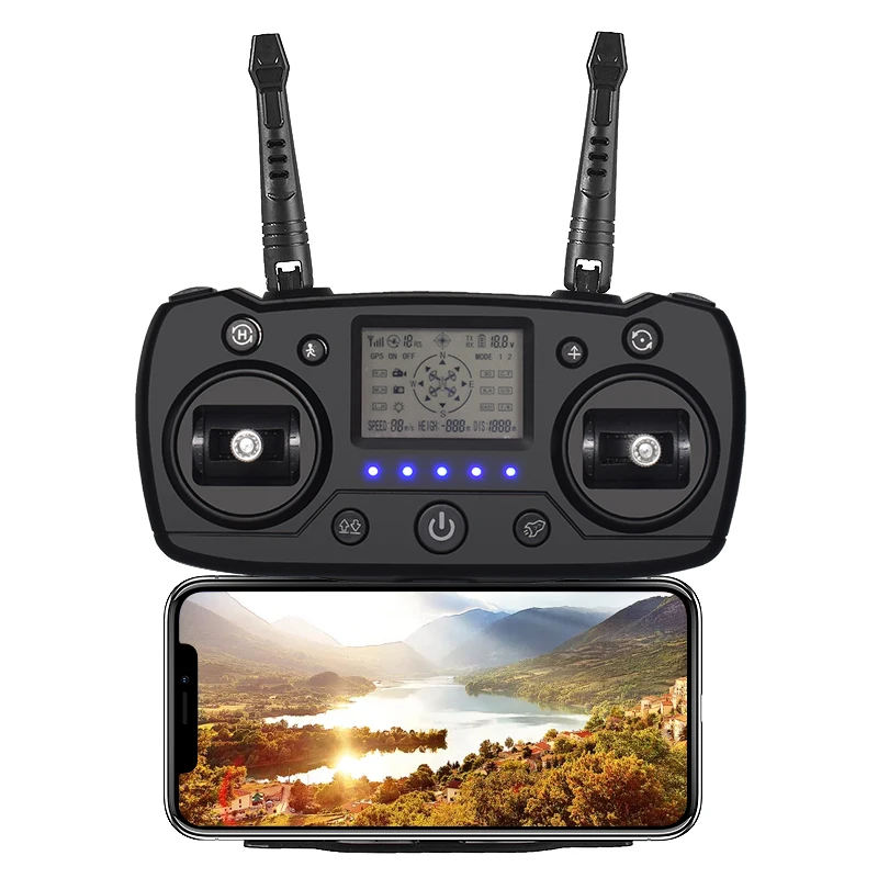 GPS Дрон с Wi Fi FPV 1080P камерой бесщеточный Квадрокоптер 25 минут время полета контроль