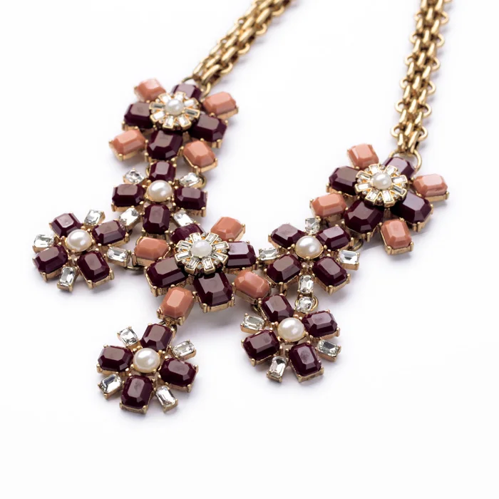 Новое поступление 2014 большая цепочка в форме цветка разноцветная форма