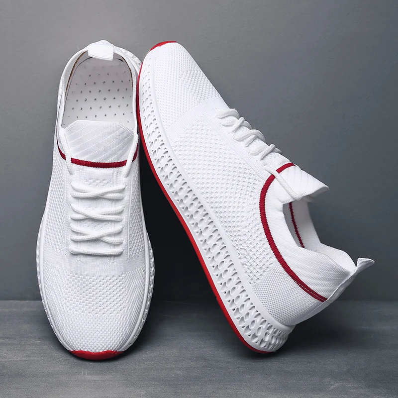Лидер продаж; дышащая обувь; мужские повседневные белые кроссовки; Krasovki Tenis Masculino; Летние сетчатые кроссовки для мужчин; Новинка; Scarpe Uomo Ayakkabi
