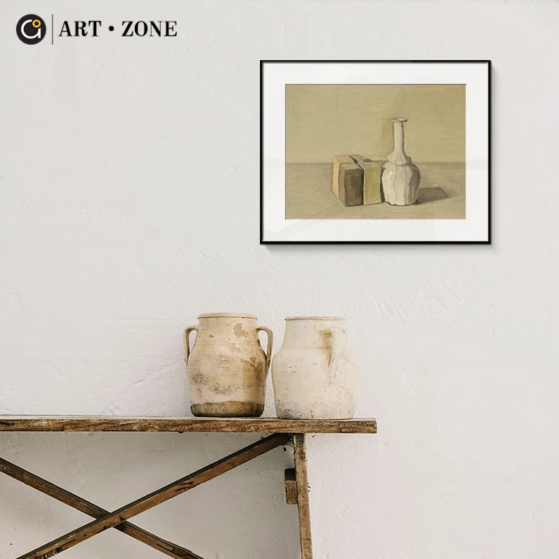 Giorgio Morandi натюрморт фотография искусство на холсте для гостиной Декор спальни