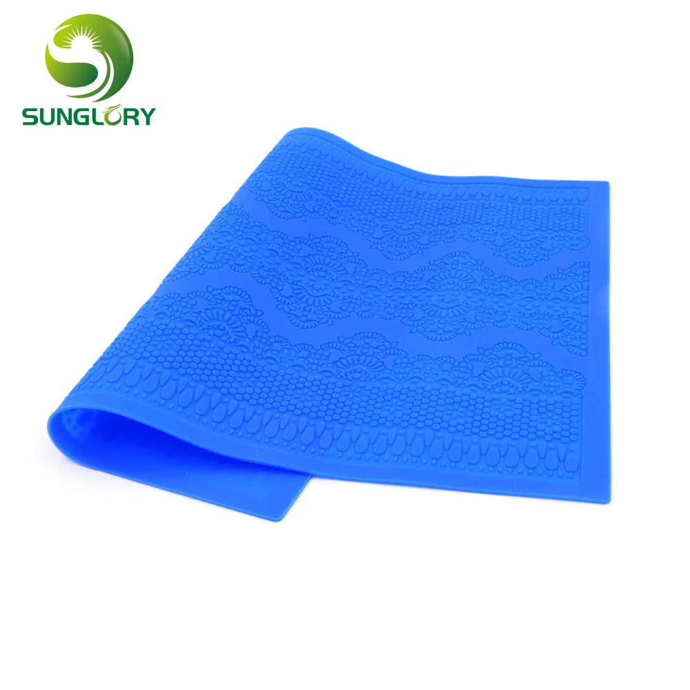 Силиконовая форма для цветочного узора помадки сахара кружева коврик выпечки