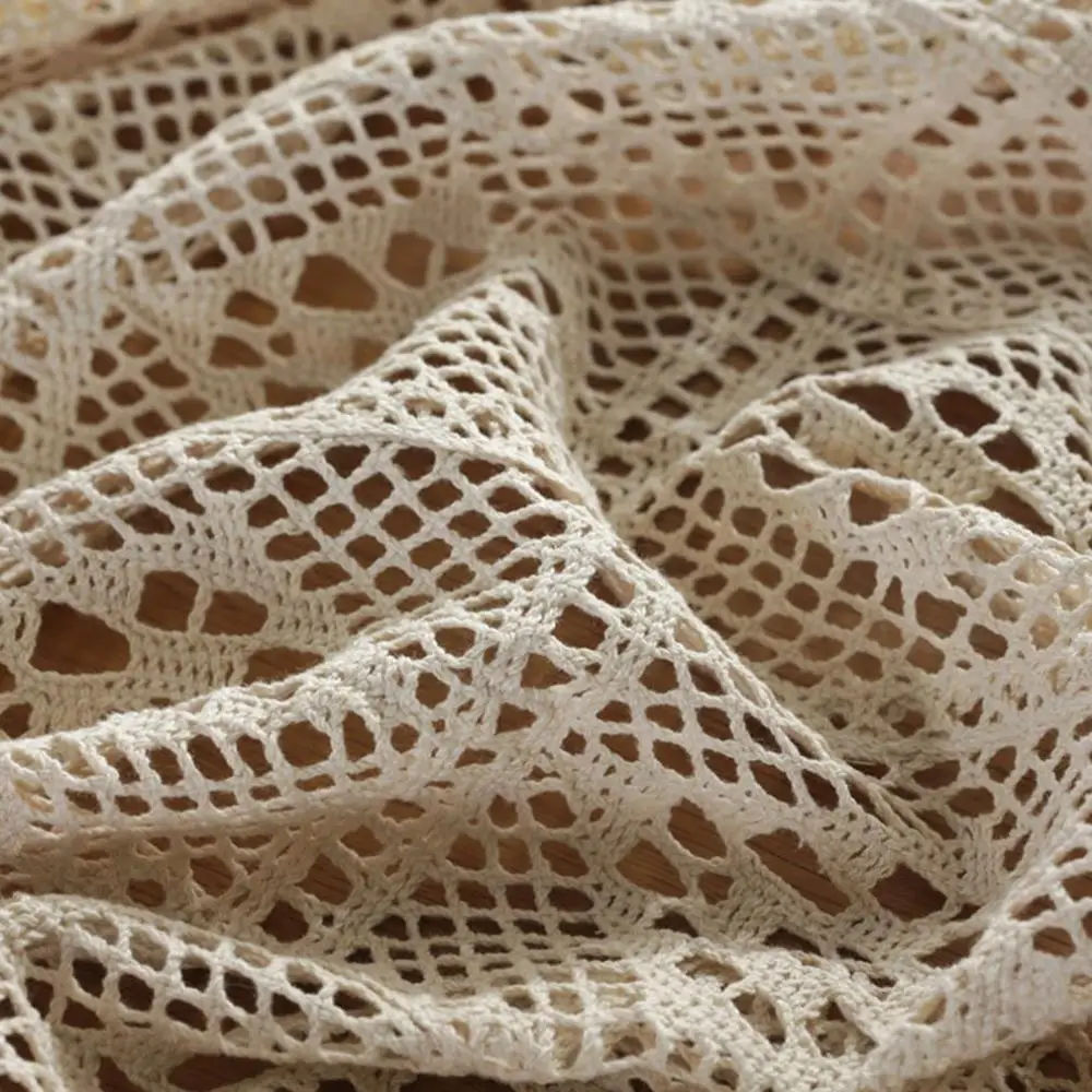 Пустотелая квадратная Декоративная скатерть с принтом, хлопковая льняная кружевная скатерть для домашнего декора, покрытие обеденного стола для кухни