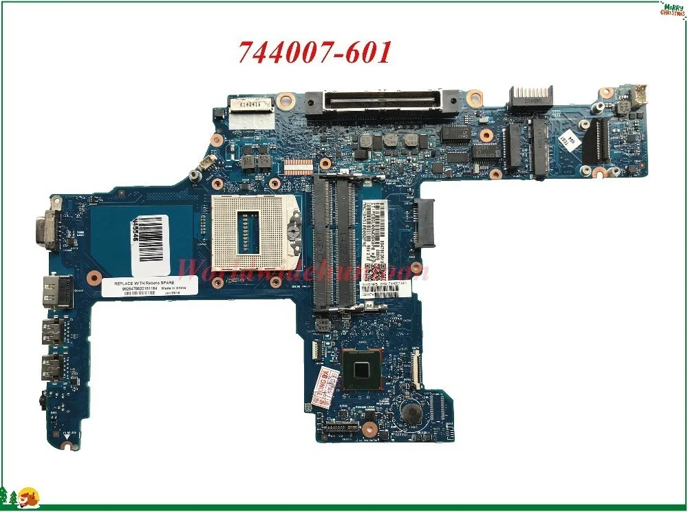 Высококачественная материнская плата MB 744007 601 для ноутбука HP ProBook 640 G1 650 rPGA947 SR17D HM87